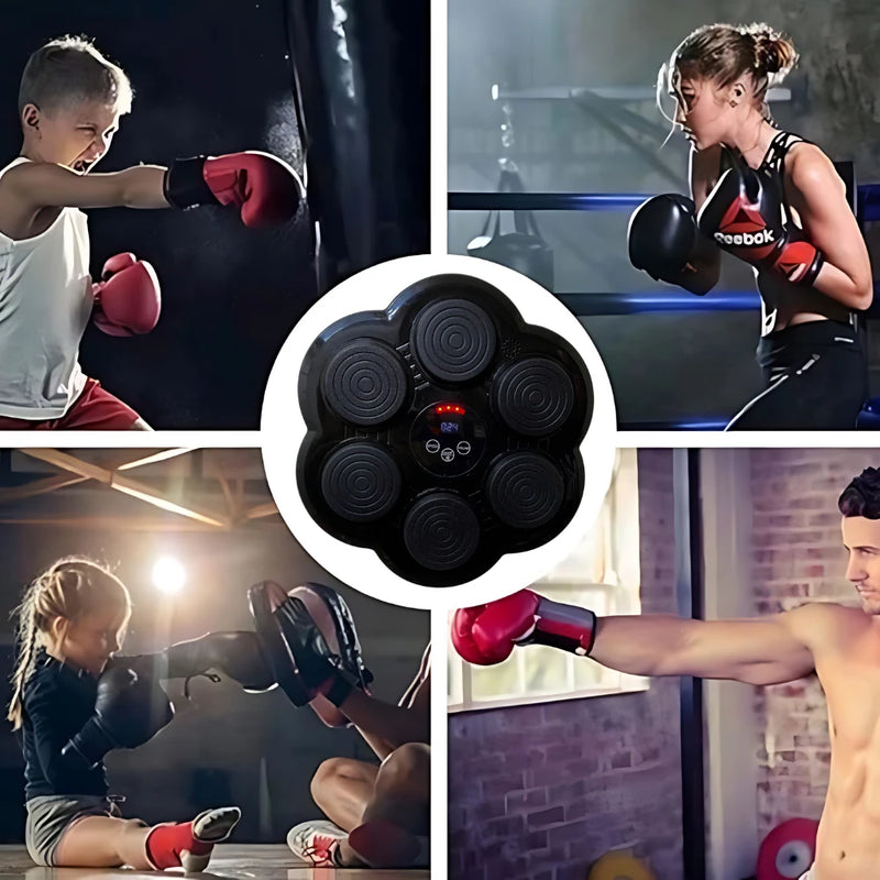 Lançamento agora com 6 socos máquina de boxe inteligente, soco com luva de boxe, Bluetooth inteligente para treino em casa