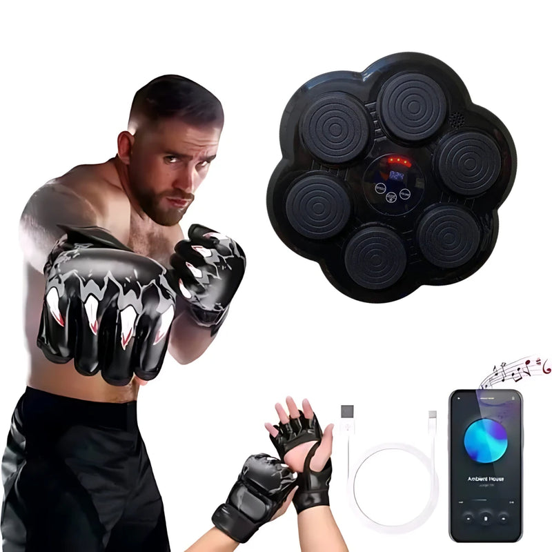 Lançamento agora com 6 socos máquina de boxe inteligente, soco com luva de boxe, Bluetooth inteligente para treino em casa