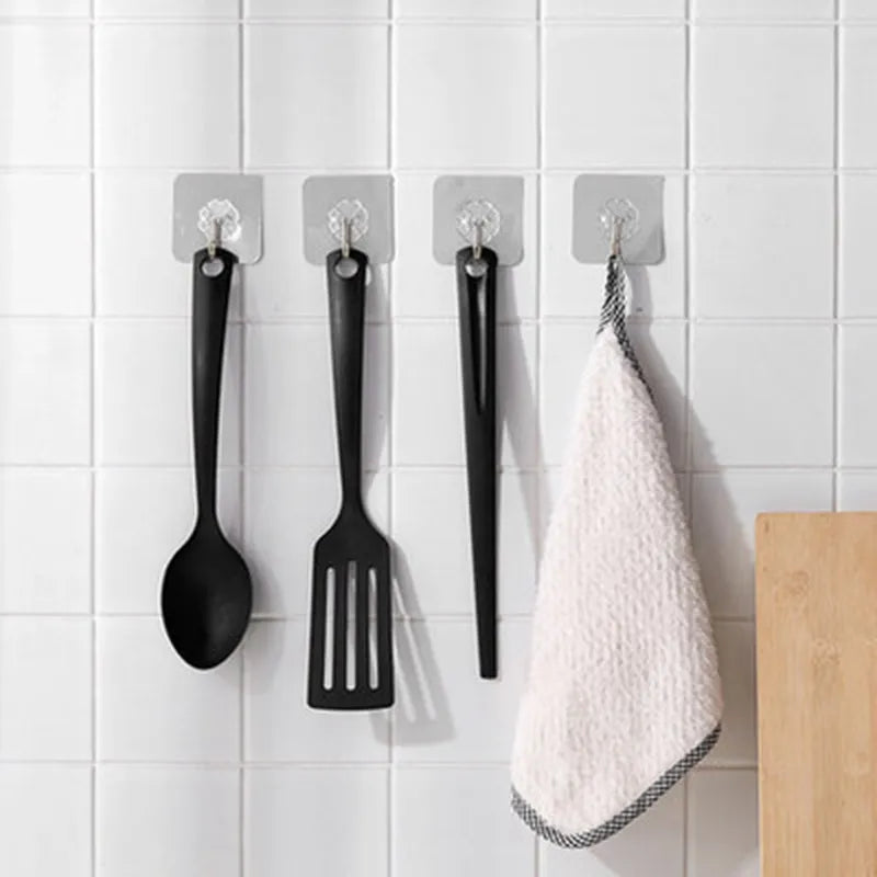 Ganchos de parede com adesivo para banheiro cozinha e utilitários - shopyordy