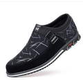 Color printed casual leather shoes - shopyordy