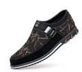 Color printed casual leather shoes - shopyordy