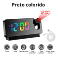 Radio Relógio Led Projetor e Despertador - shopyordy